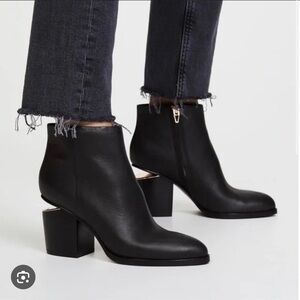 Alexander Wang Gabi Black Ankle Boots